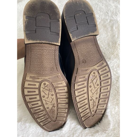 Restoration Vince Black Faux Leather Suede‎ Lace Up Low Boot Men’s Sz 10 - Picture 9 of 11